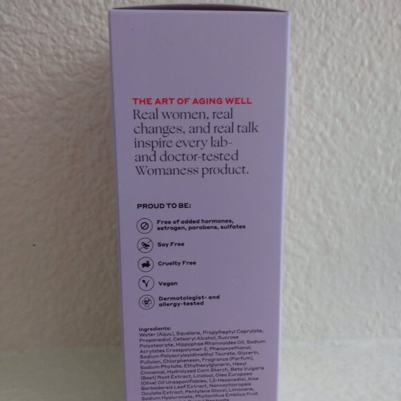 BNIB WOMANESS LET'S NECK HYDRATING SERUM FULL SIZE - Picture 3 of 7
